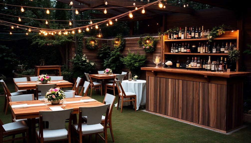 thoughtful bar area planning