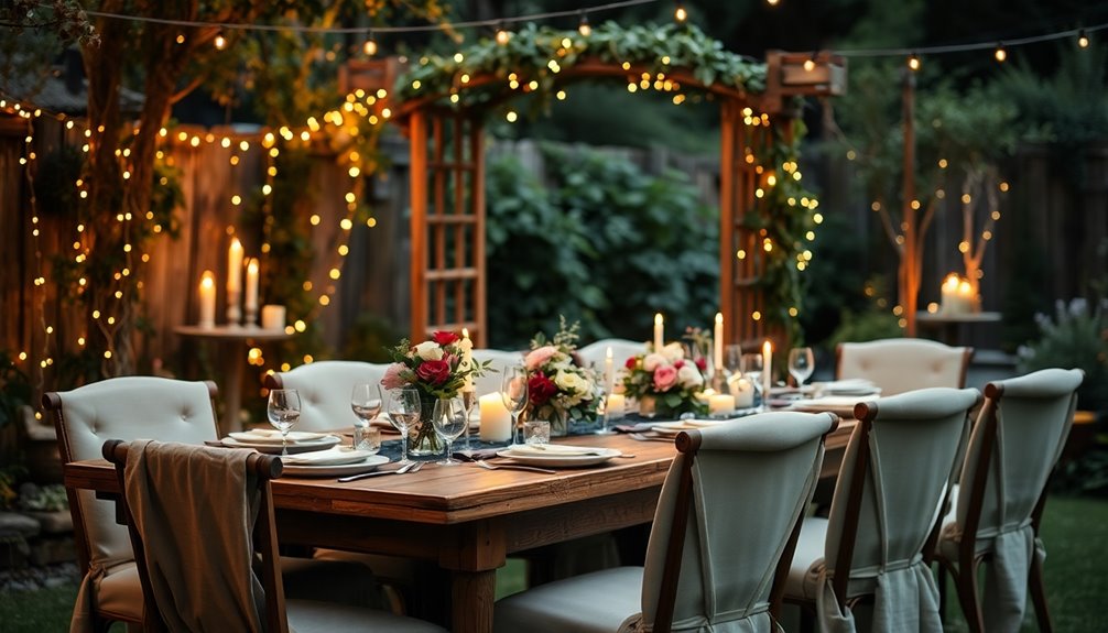 intimate wedding reception atmosphere