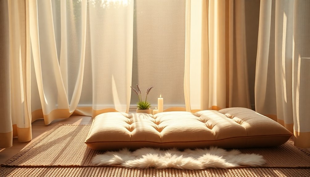 peaceful meditation space essentials