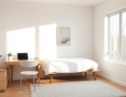 focused minimalist dorm designs