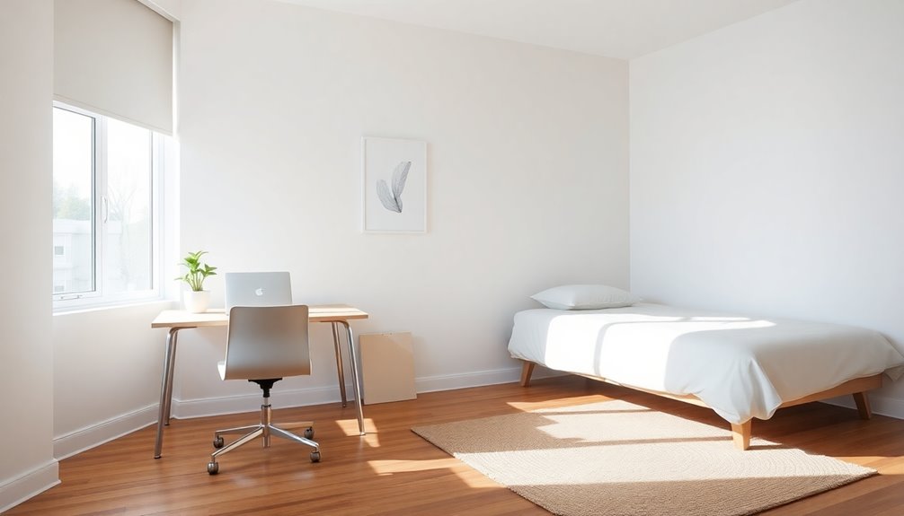 minimalist dorm room essentials