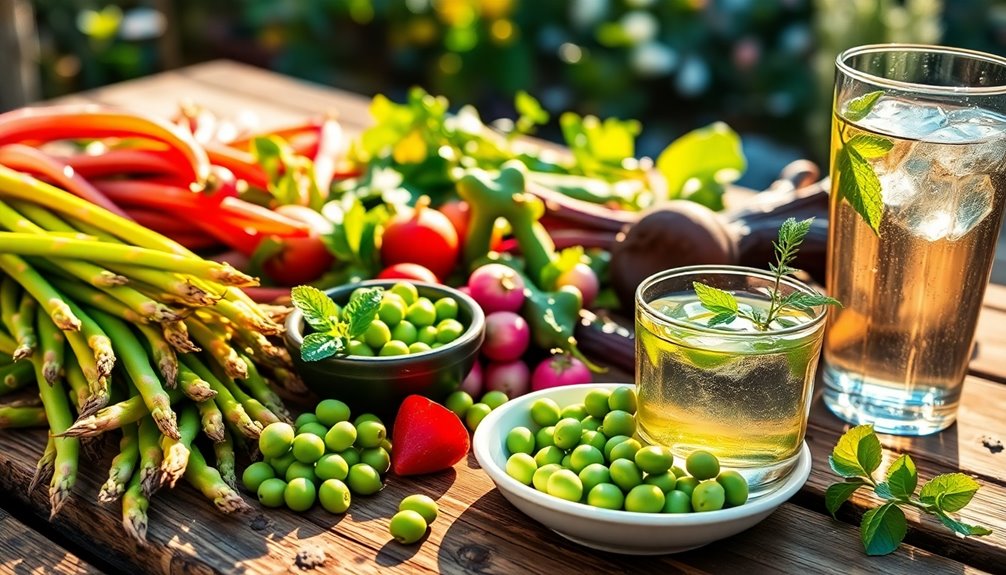 fresh local nutritious spring foods